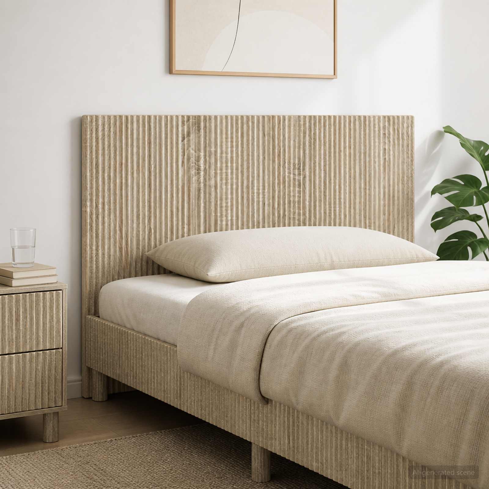 Wall-Mounted Headboard ARNHEM Sonoma Oak Engineered Wood