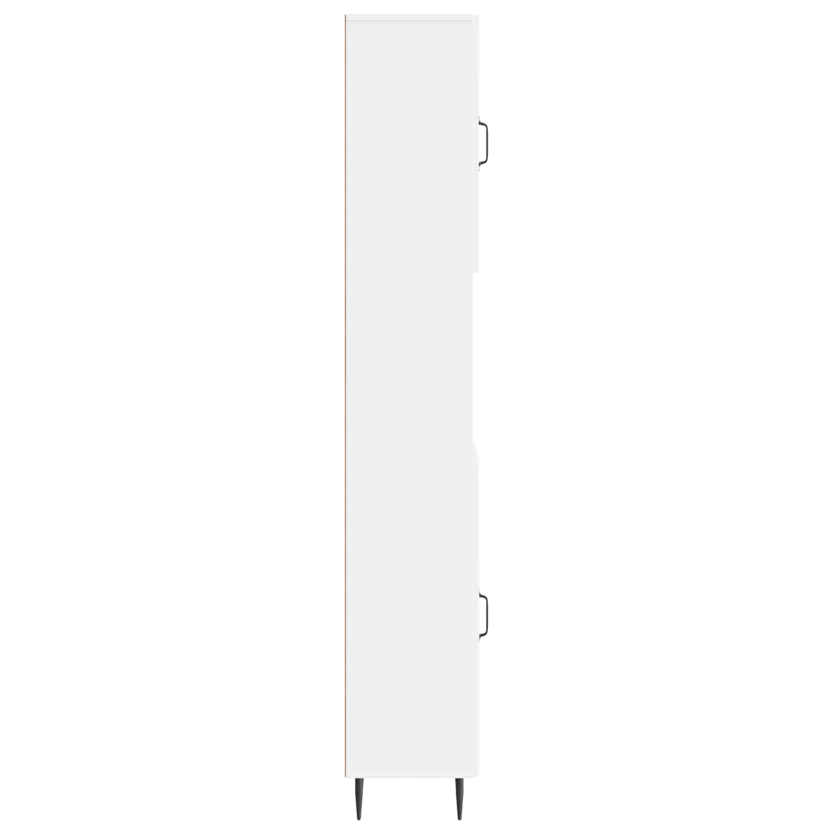 Bathroom Cabinet with Open Shelf HAARLEM White 30 x 31 x 190 cm