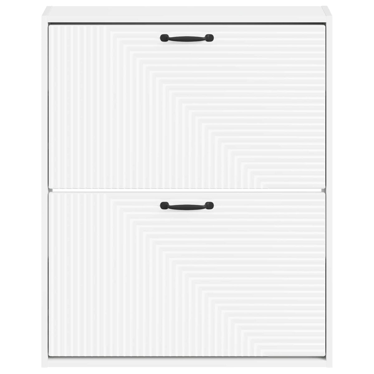 Wall-Mounted Shoe Cabinet HAARLEM 71 x 17 x 86 cm White