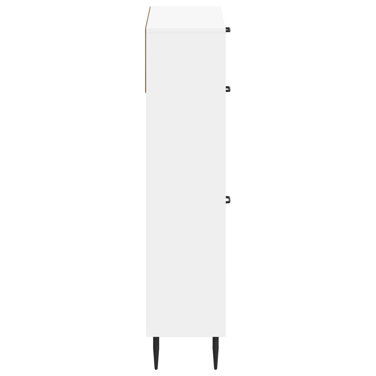 Shoe Cabinet HAARLEM 78 x 24 x 103 cm Engineered Wood White