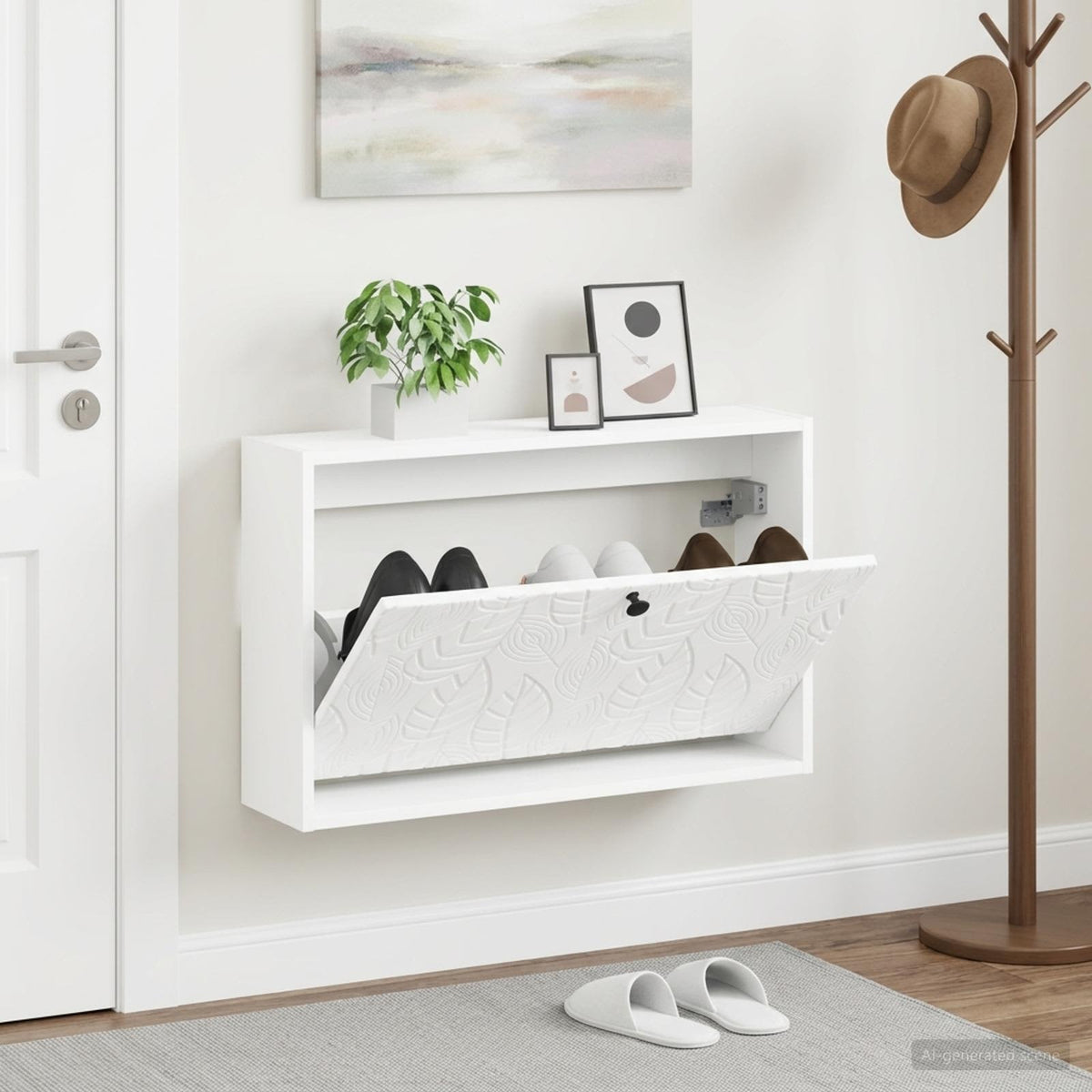 Wall-Mounted Shoe Cabinet DELFT 71 x 17 x 43 cm Engineered Wood