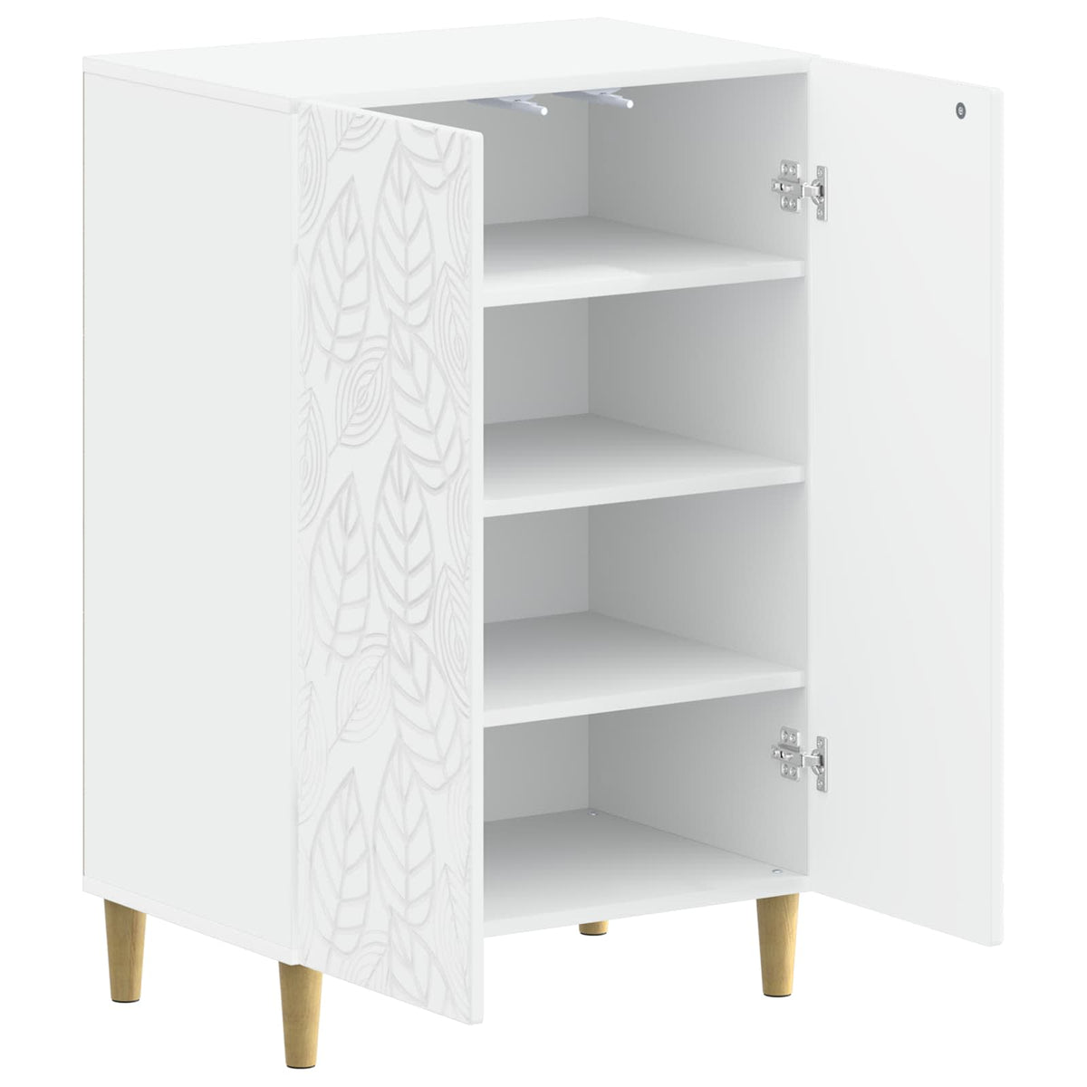 Shoe Cabinet DELFT 59.5 x 39.5 x 90 cm Engineered Wood White