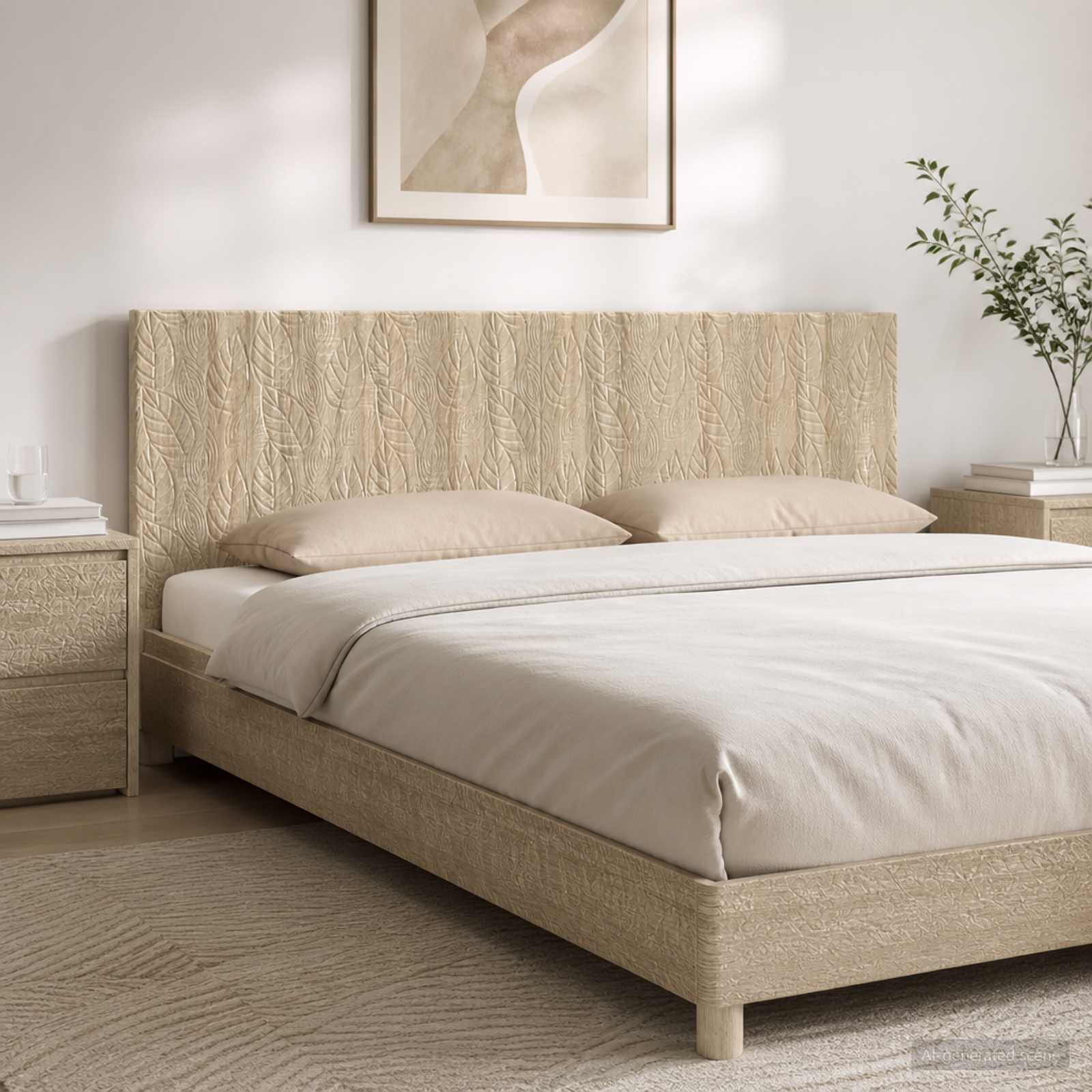 Wall-Mounted Headboard DELFT Sonoma Oak Engineered Wood