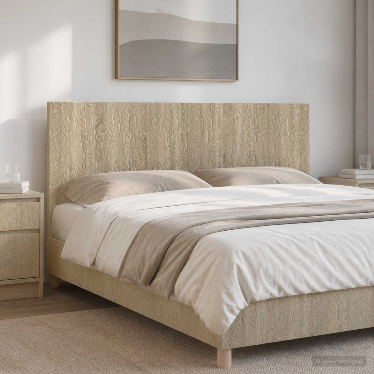 Wall-Mounted Headboard DELFT Sonoma Oak Engineered Wood