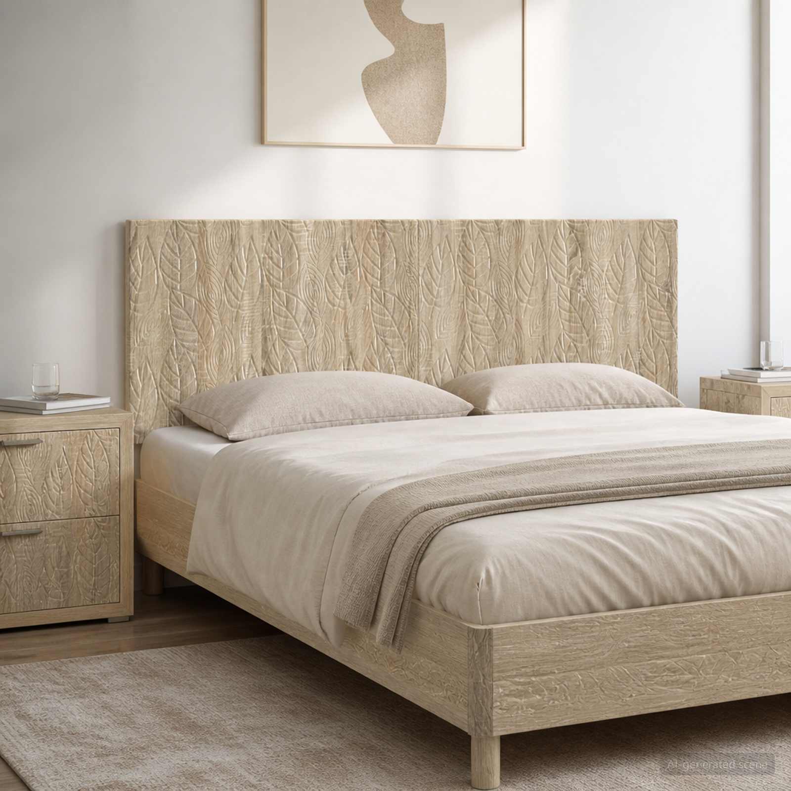 Wall-Mounted Headboard DELFT Sonoma Oak Engineered Wood