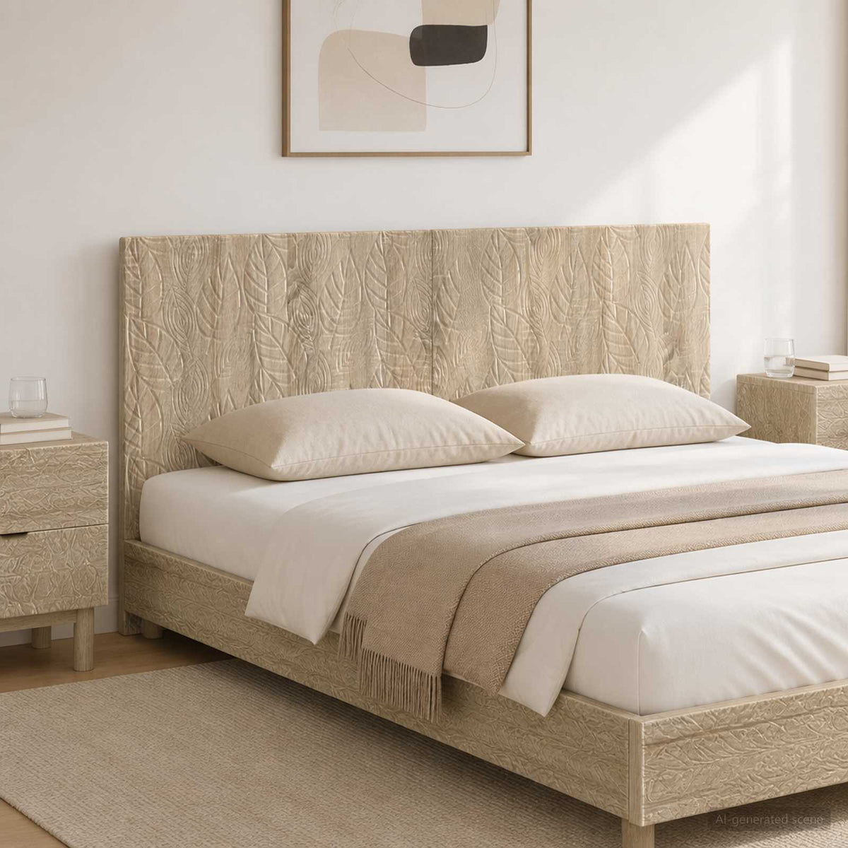 Wall-Mounted Headboard DELFT Sonoma Oak Engineered Wood