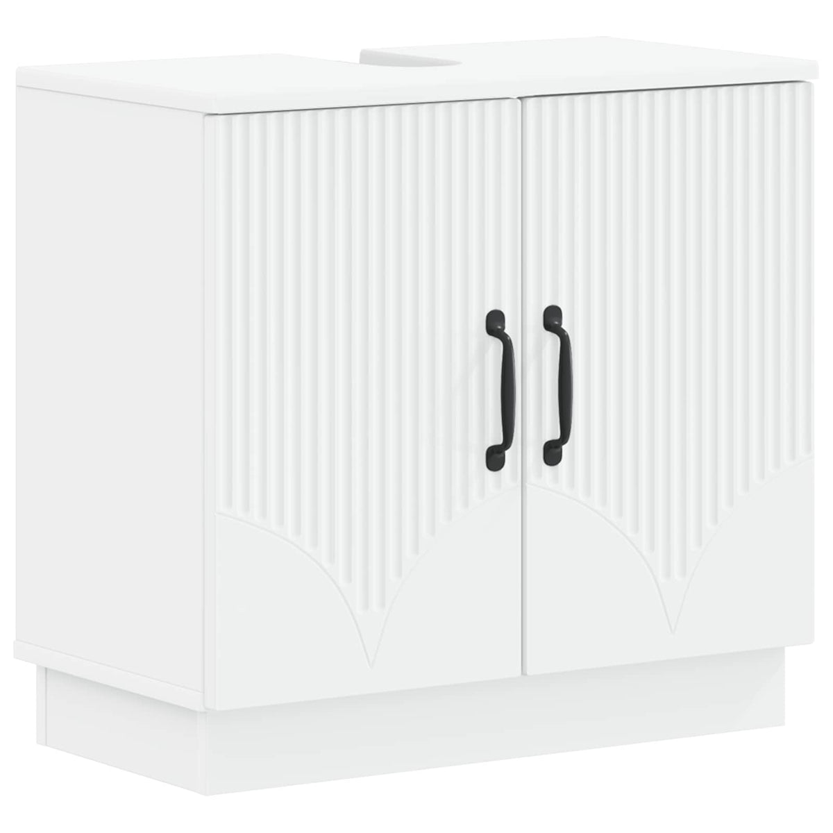 Bathroom Sink Cabinet HOORN White 59.5 x 31.5 x 56 cm