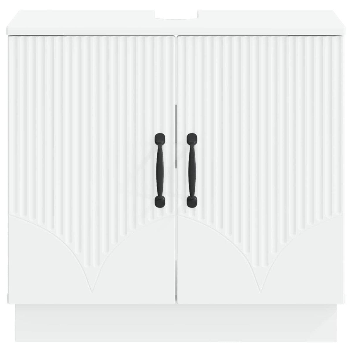 Bathroom Sink Cabinet HOORN White 59.5 x 31.5 x 56 cm