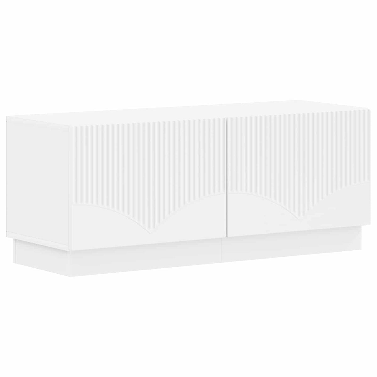 TV Cabinet White Engineered Wood