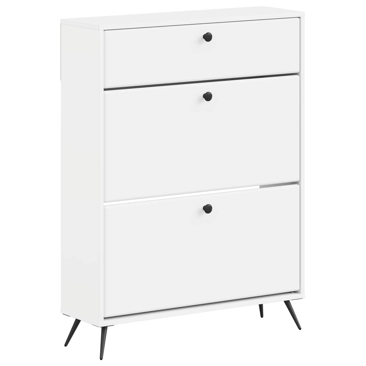 Shoe Cabinet BREDA 78 x 24 x 103 cm Engineered Wood White