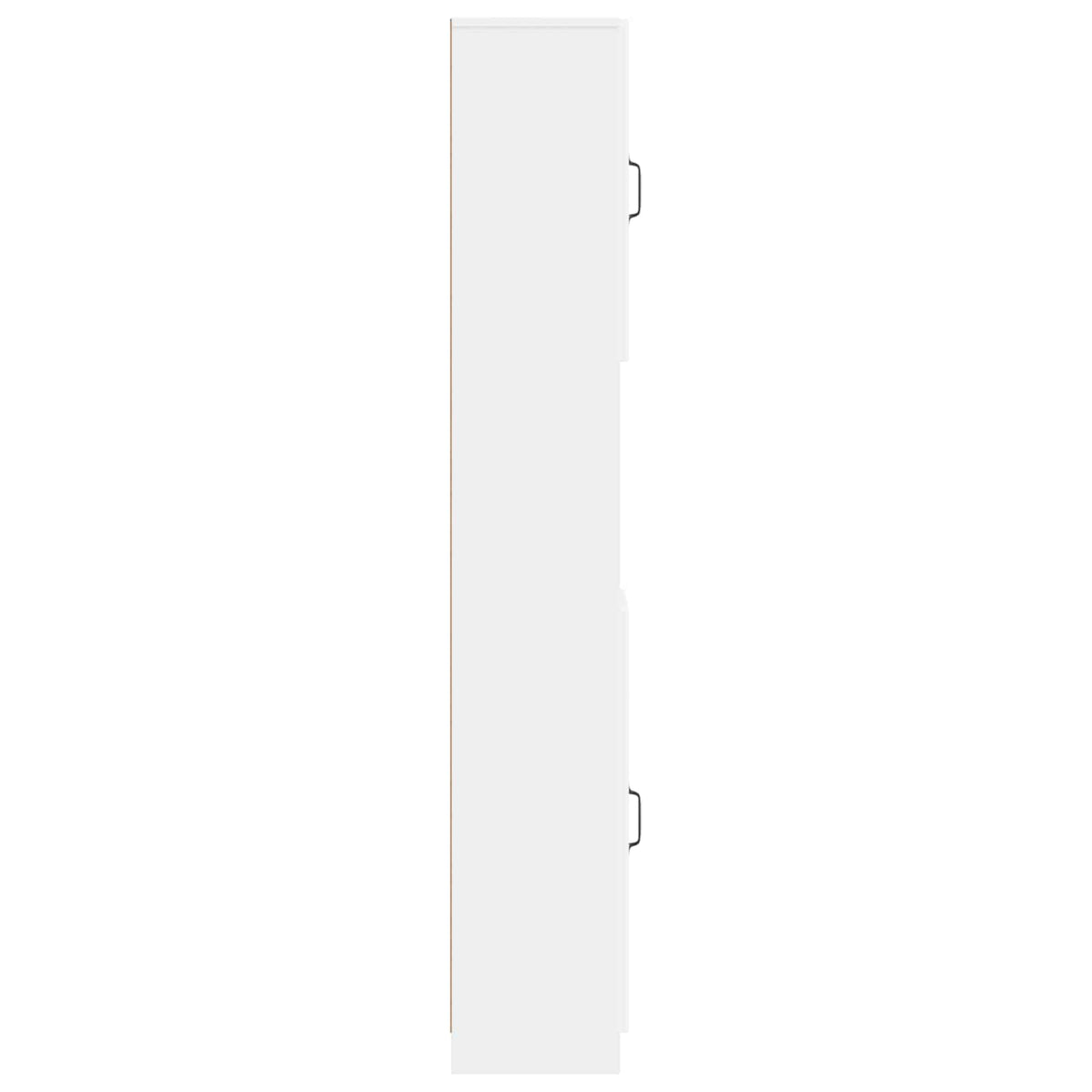 Bathroom Cabinet with Open Shelf UTRECHT White 30 x 31 x 187 cm