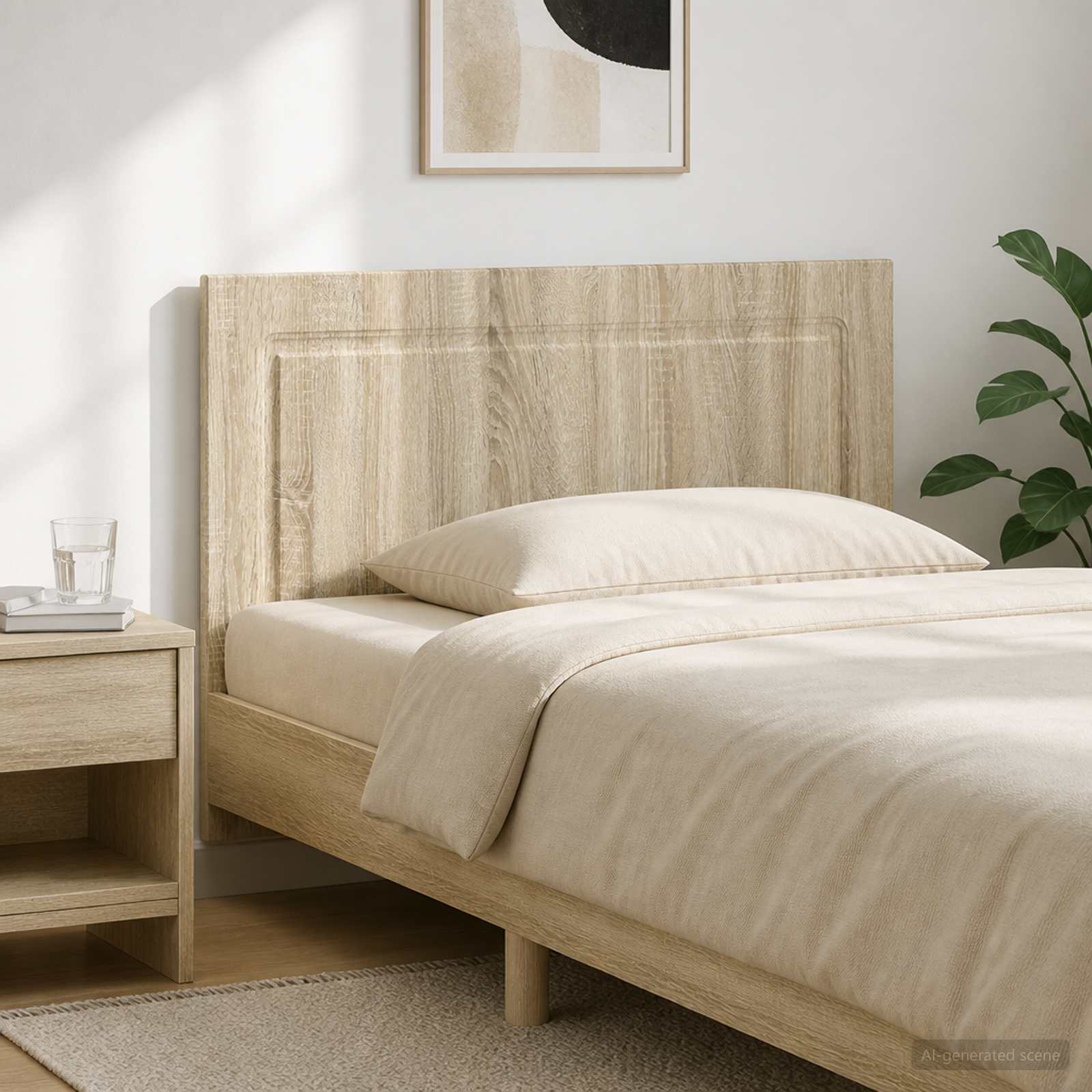 Wall-Mounted Headboard UTRECHT Sonoma Oak Engineered Wood
