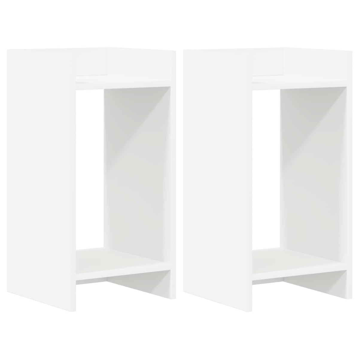 Plant Stand 2 pcs White 30 x 30 x 60 cm Engineered Wood