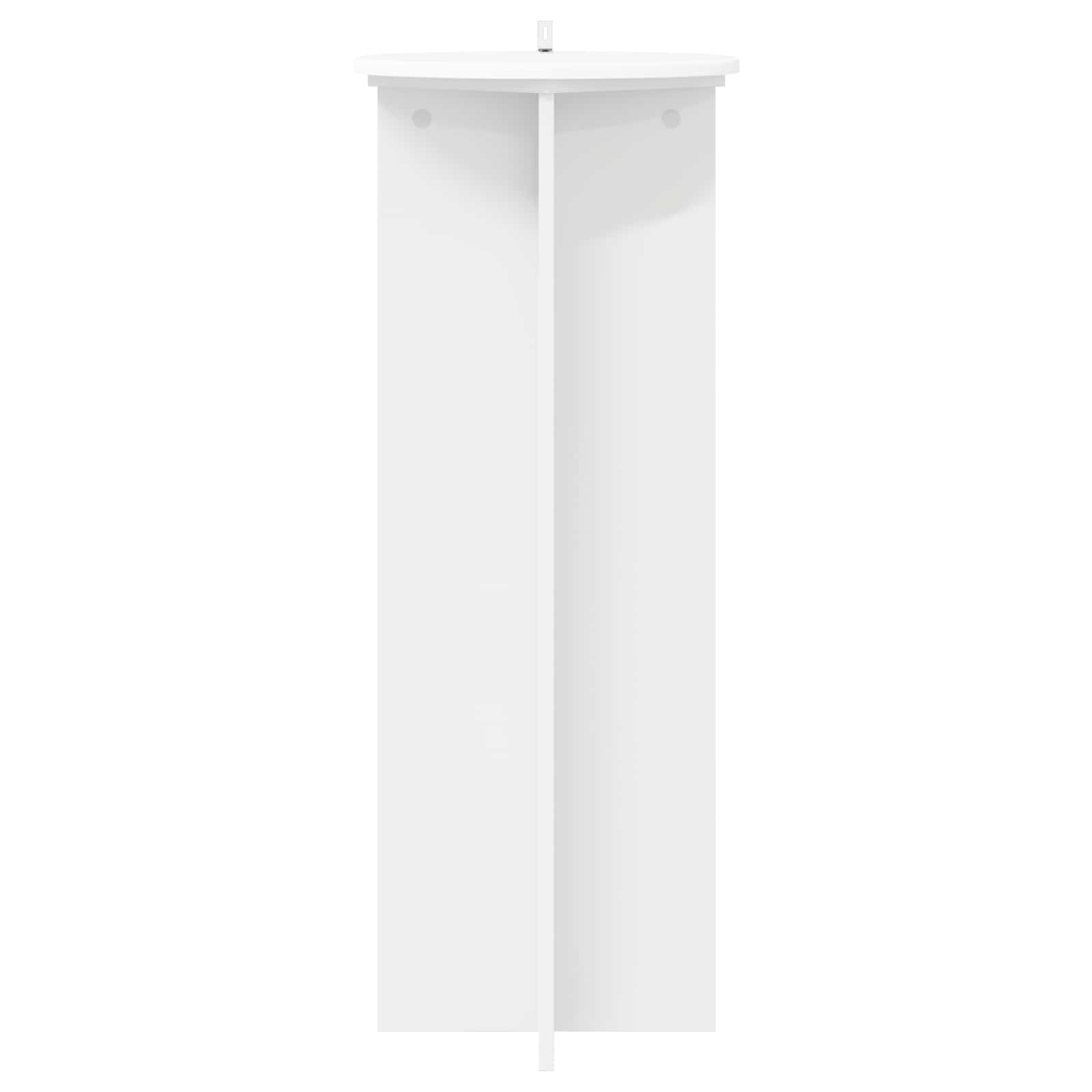 Plant Stand 2 pcs White Ø40 x 100 cm Engineered Wood
