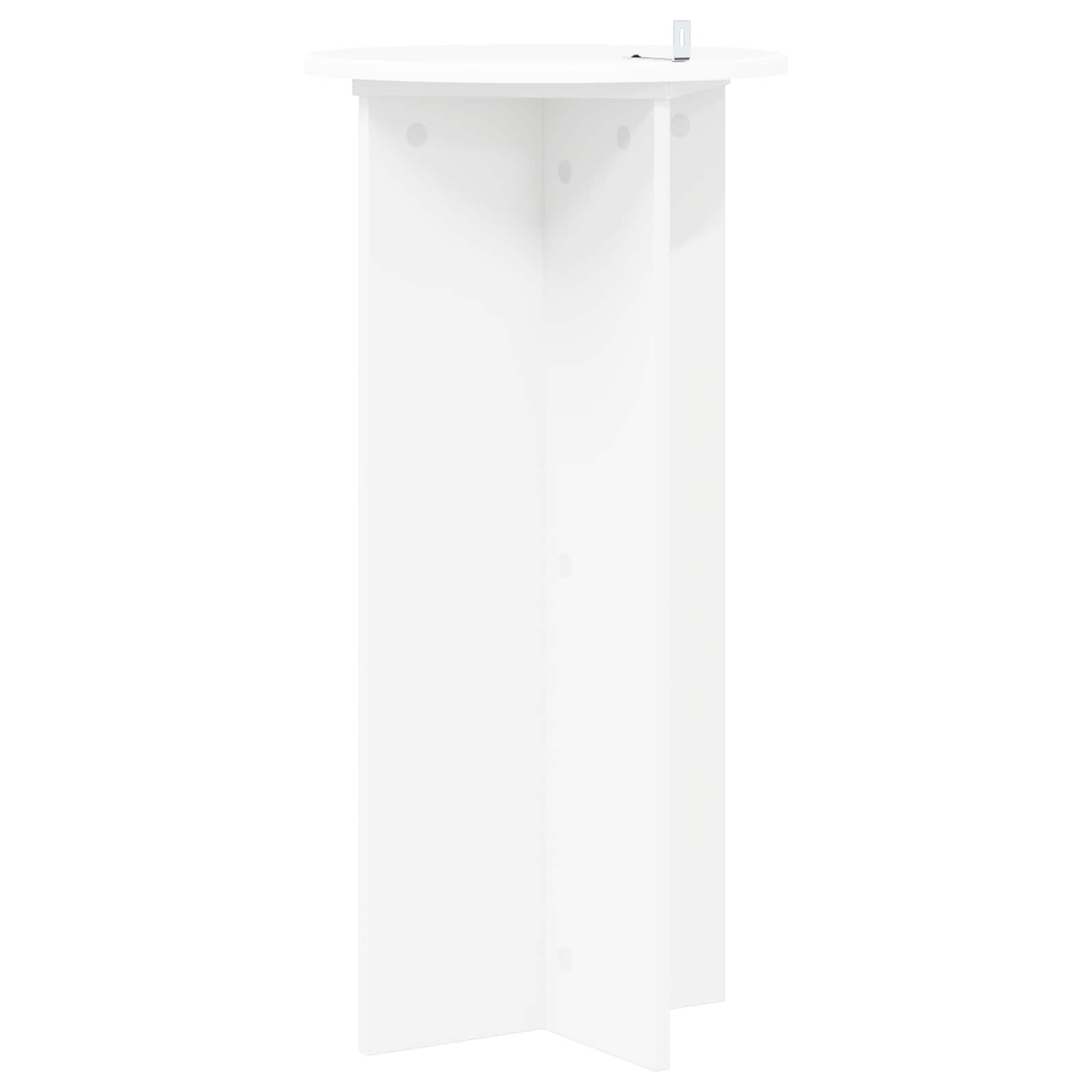 Plant Stand 2 pcs White Ø40 x 80 cm Engineered Wood