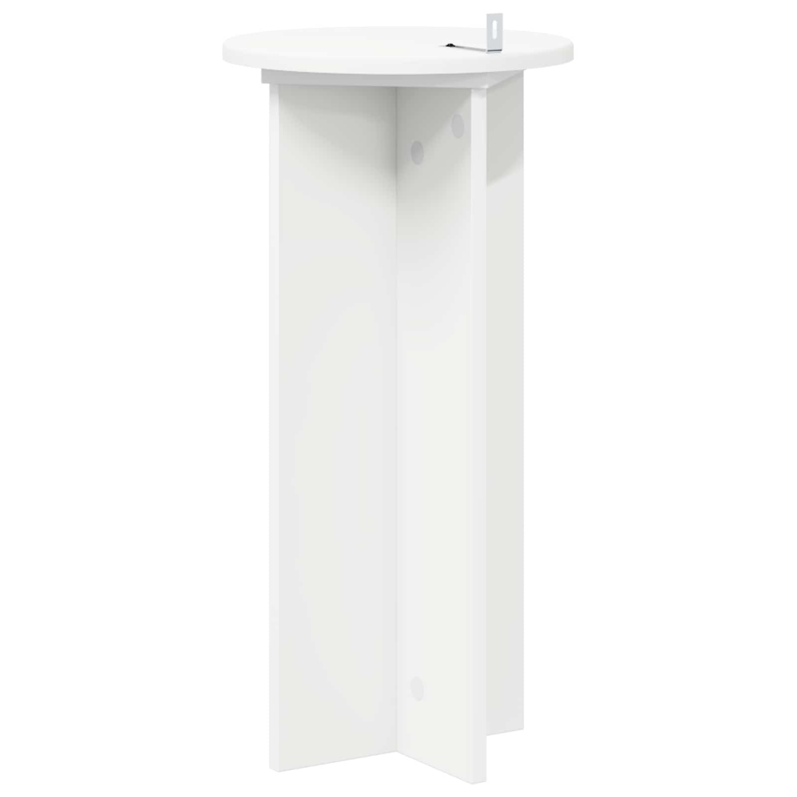 Plant Stand 2 pcs White Ø29.5 x 60 cm Engineered Wood