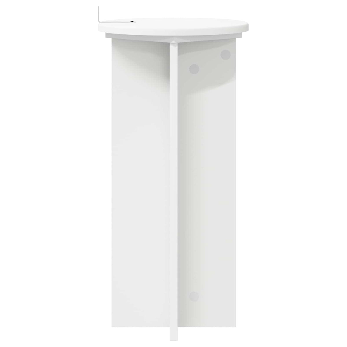 Plant Stand 2 pcs White Ø29.5 x 60 cm Engineered Wood
