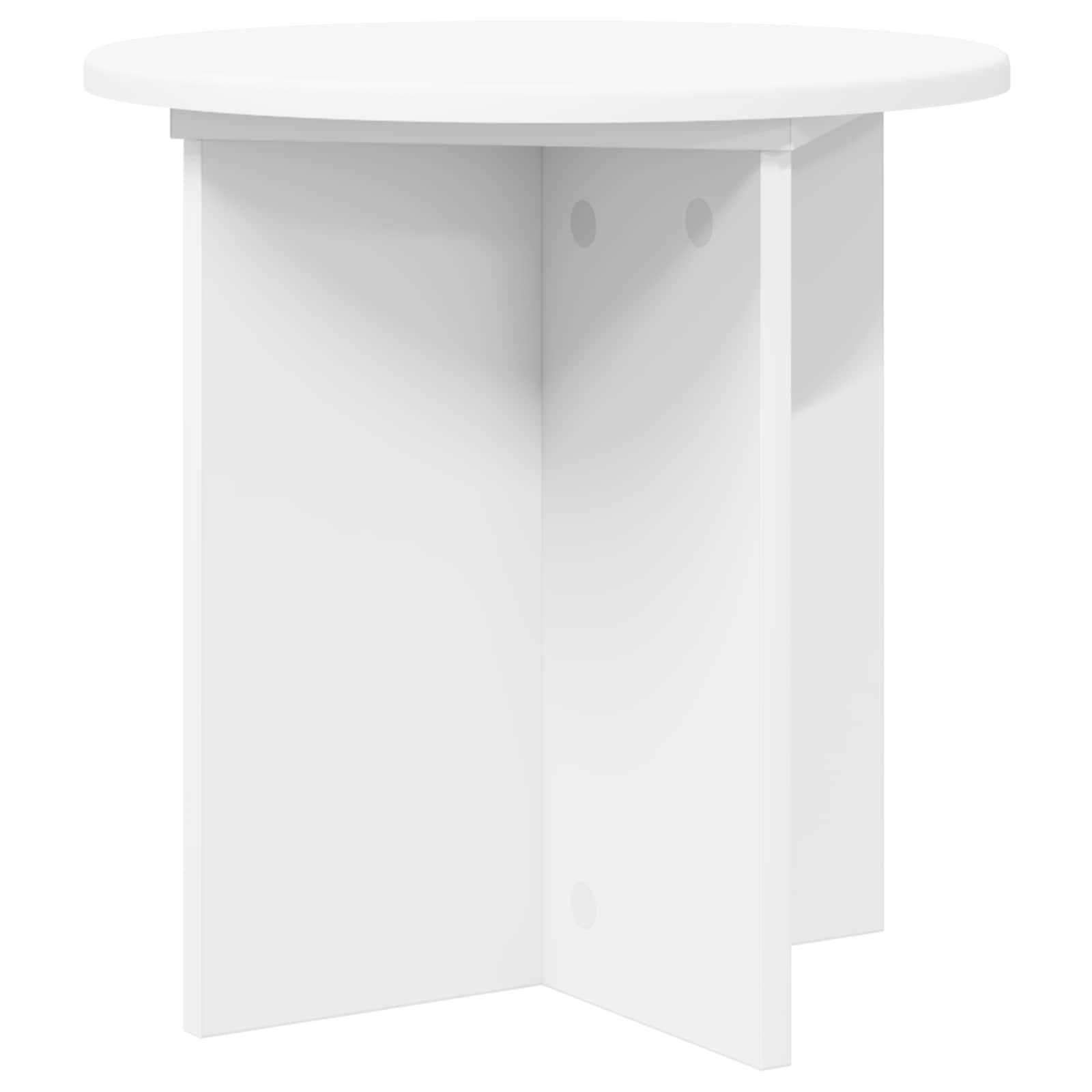 Plant Stand 2 pcs White Ø40 x 40 cm Engineered Wood