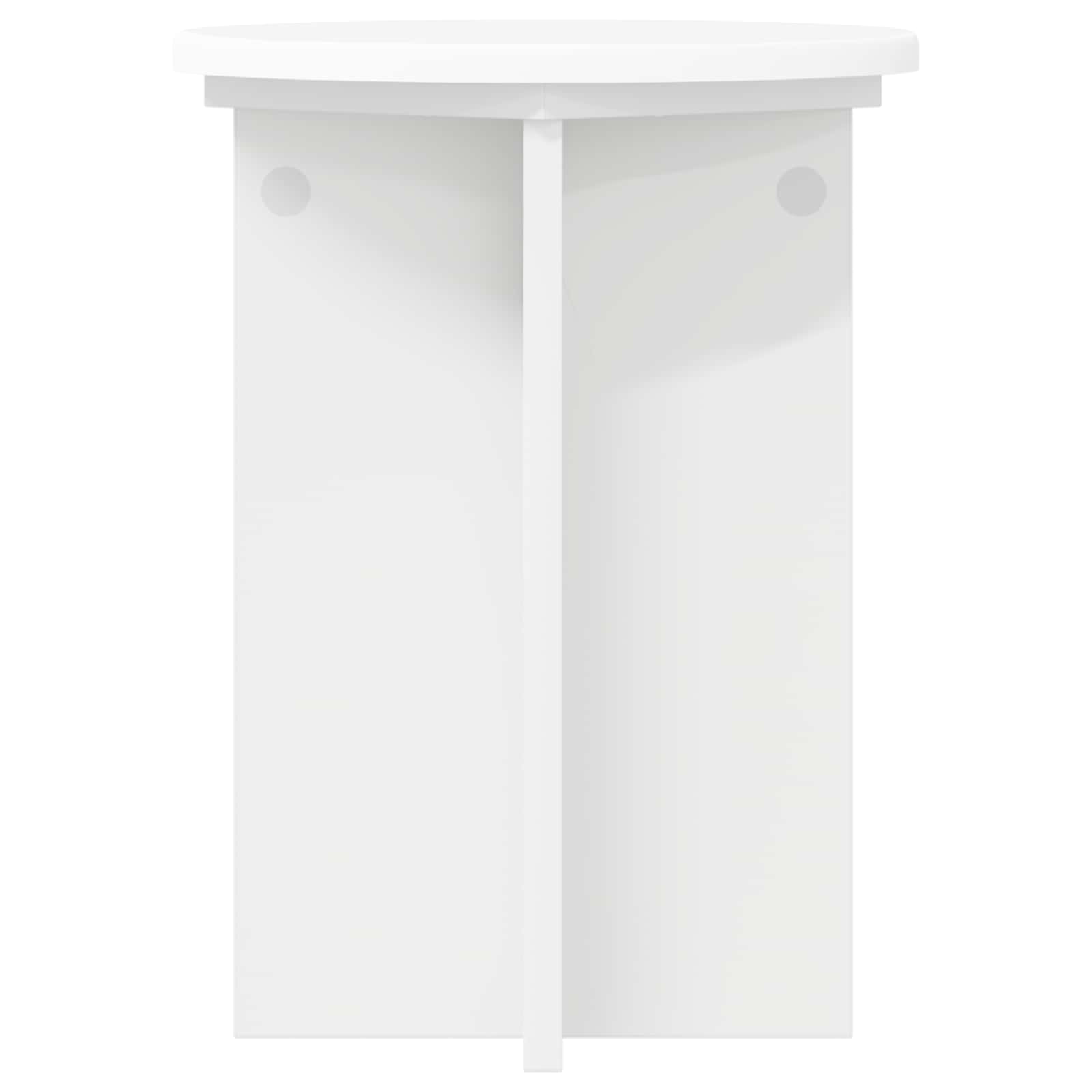 Plant Stand 2 pcs White Ø29.5 x 40 cm Engineered Wood