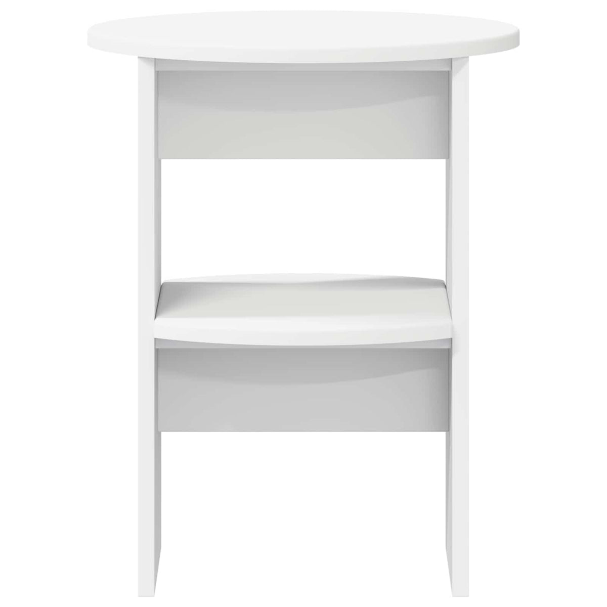 Side Cabinet 2 pcs White Ø40 x 50 cm Engineered Wood