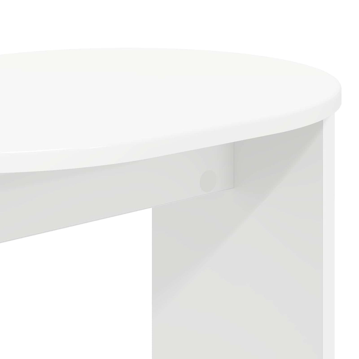 Side Table White 50 x 39.5 x 55 cm Engineered Wood
