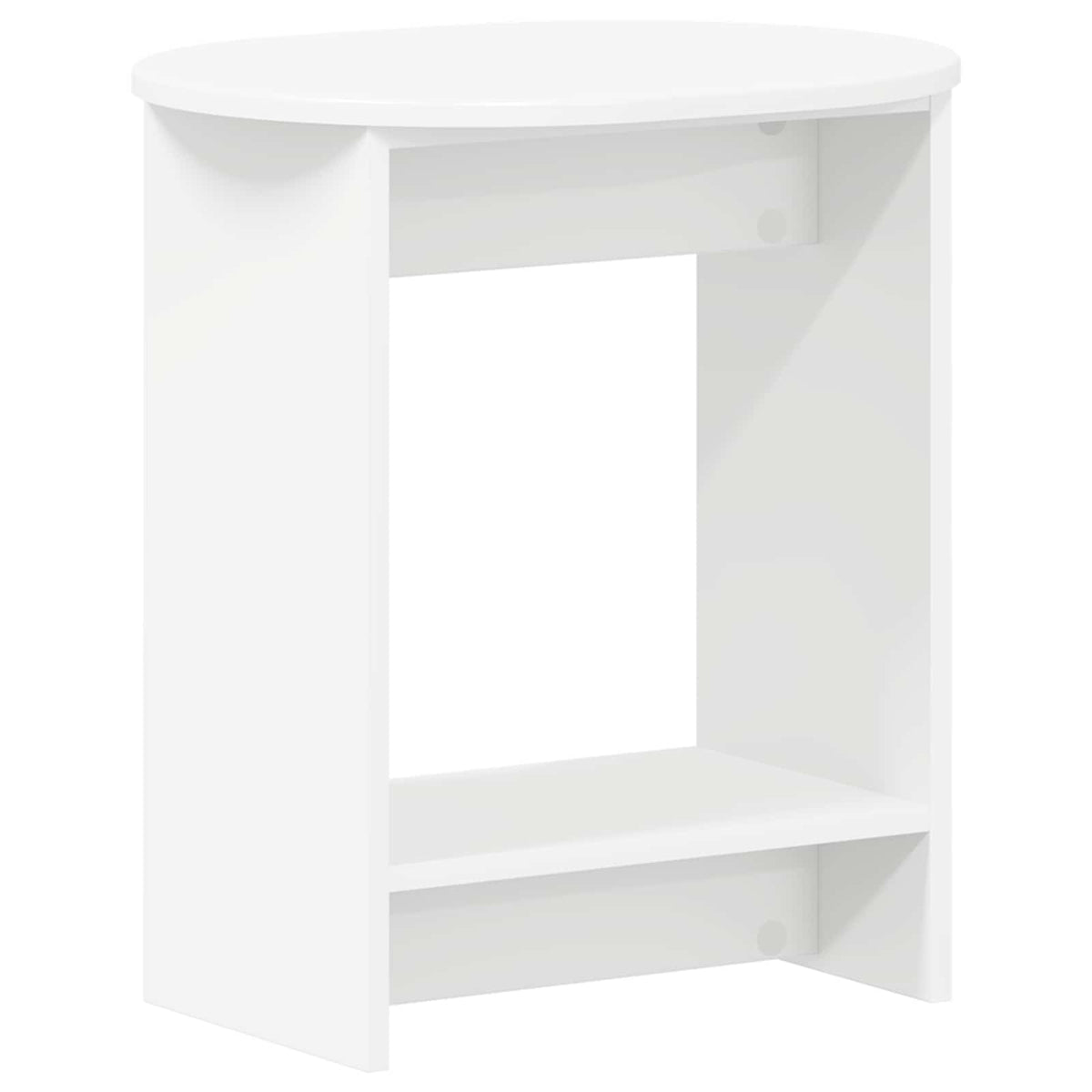 Side Table White 50 x 39.5 x 55 cm Engineered Wood