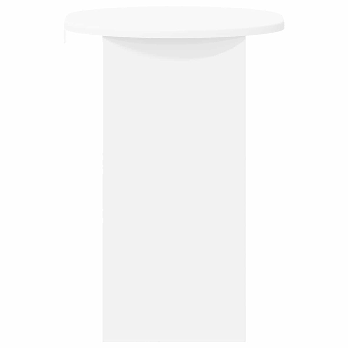 Side Table White 50 x 39.5 x 55 cm Engineered Wood