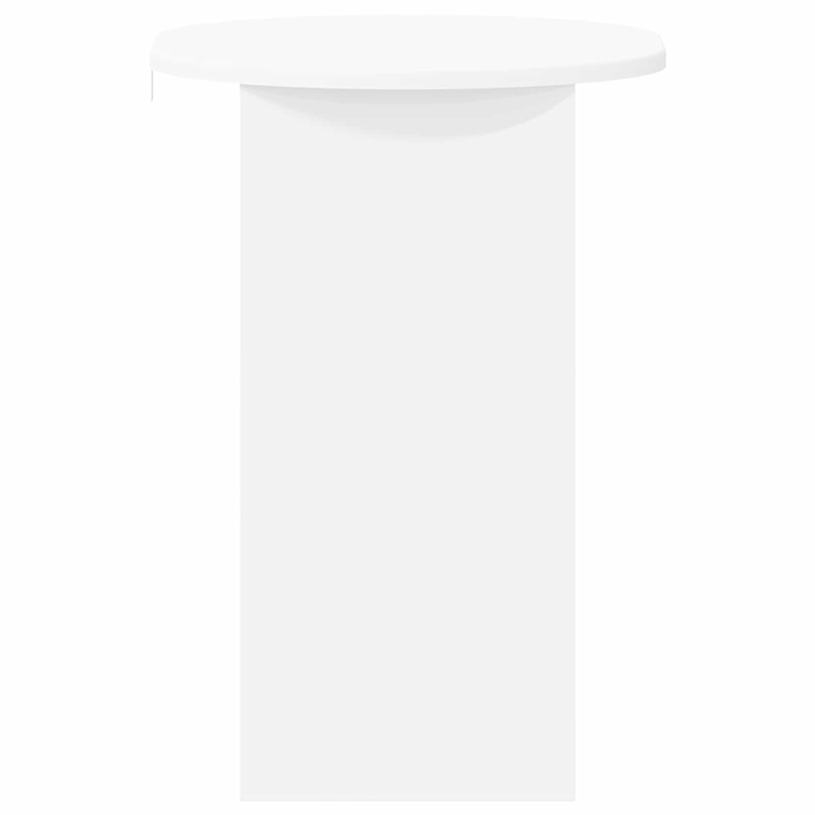 Side Table White 50 x 39.5 x 55 cm Engineered Wood