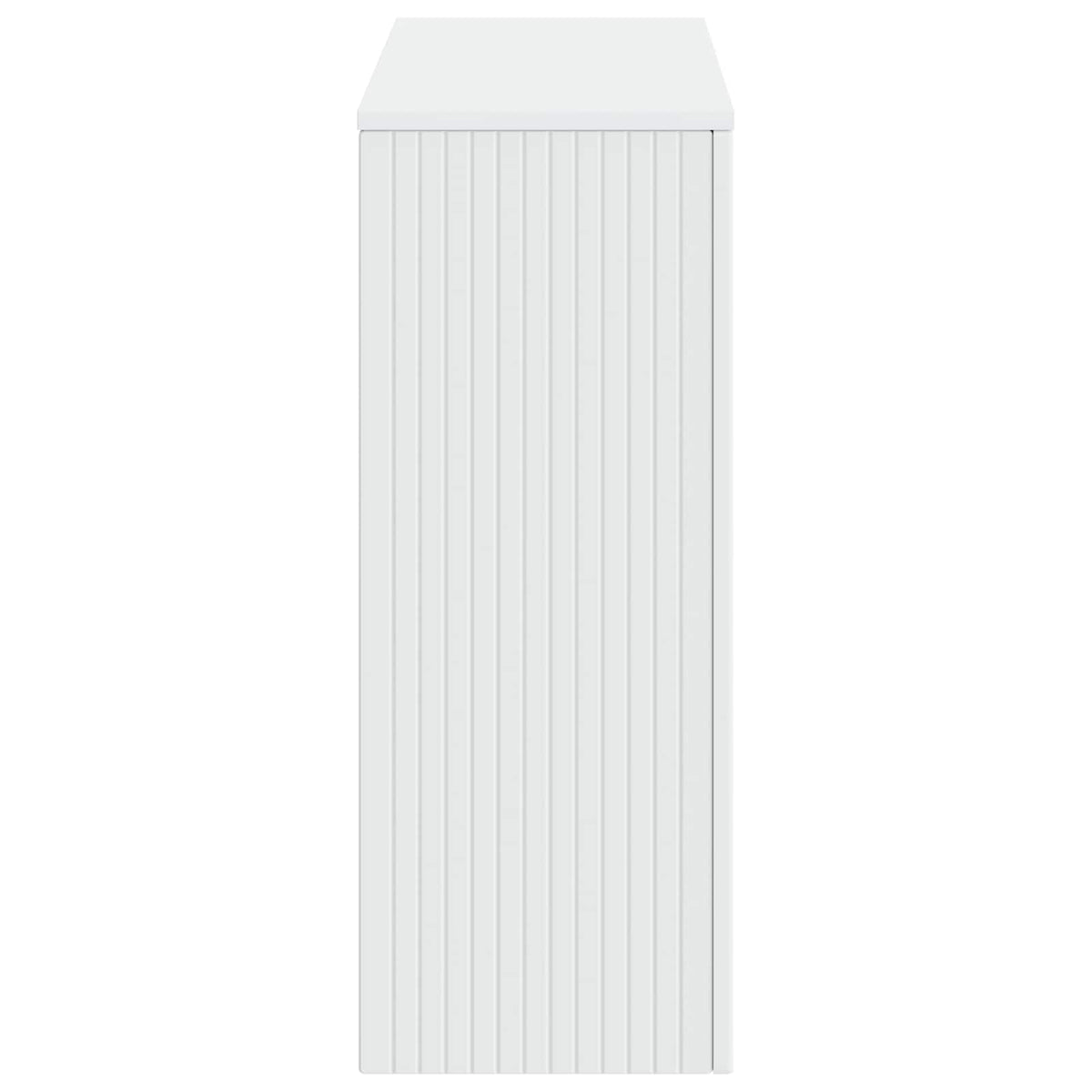 Console Table Striped White 101 x 29 x 74 cm Engineered Wood