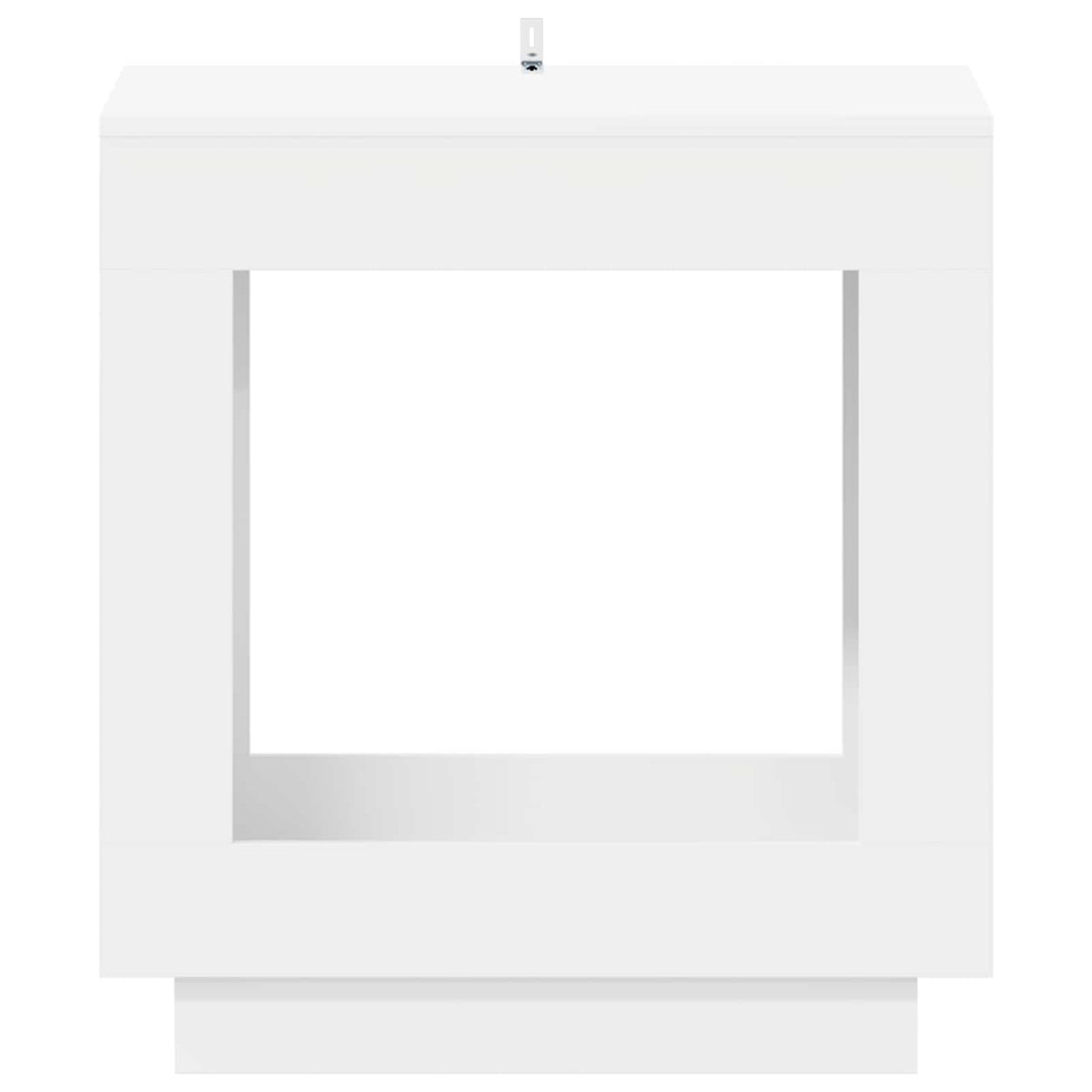 Side Table White 60 x 40 x 65 cm Engineered Wood
