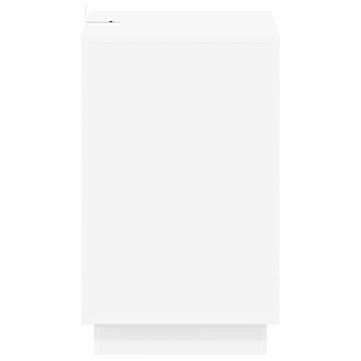 Side Table White 60 x 40 x 65 cm Engineered Wood