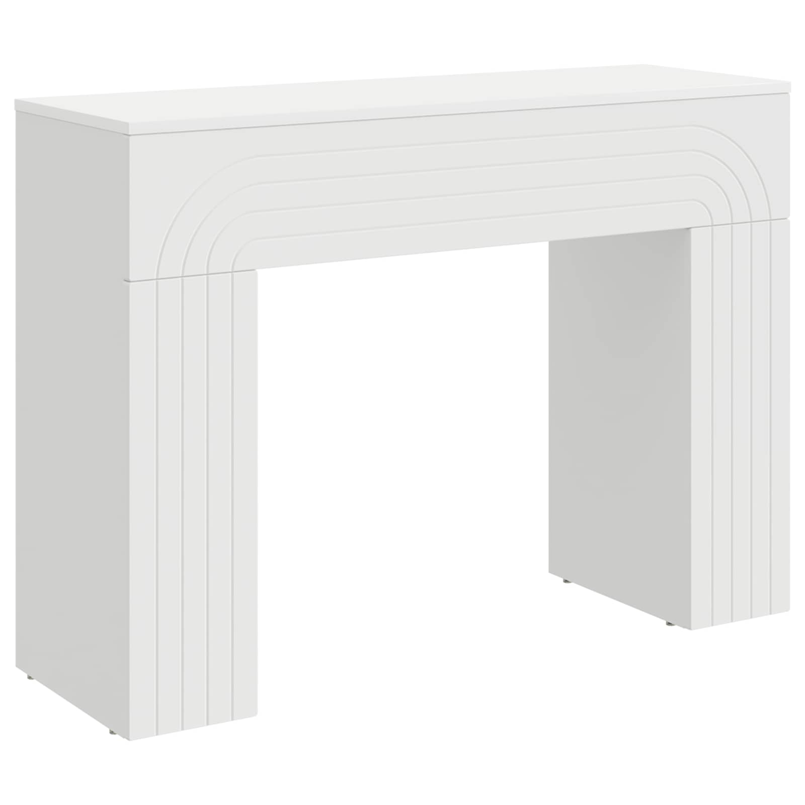 Coffee Table White 102 x 35 x 75 cm Engineered Wood