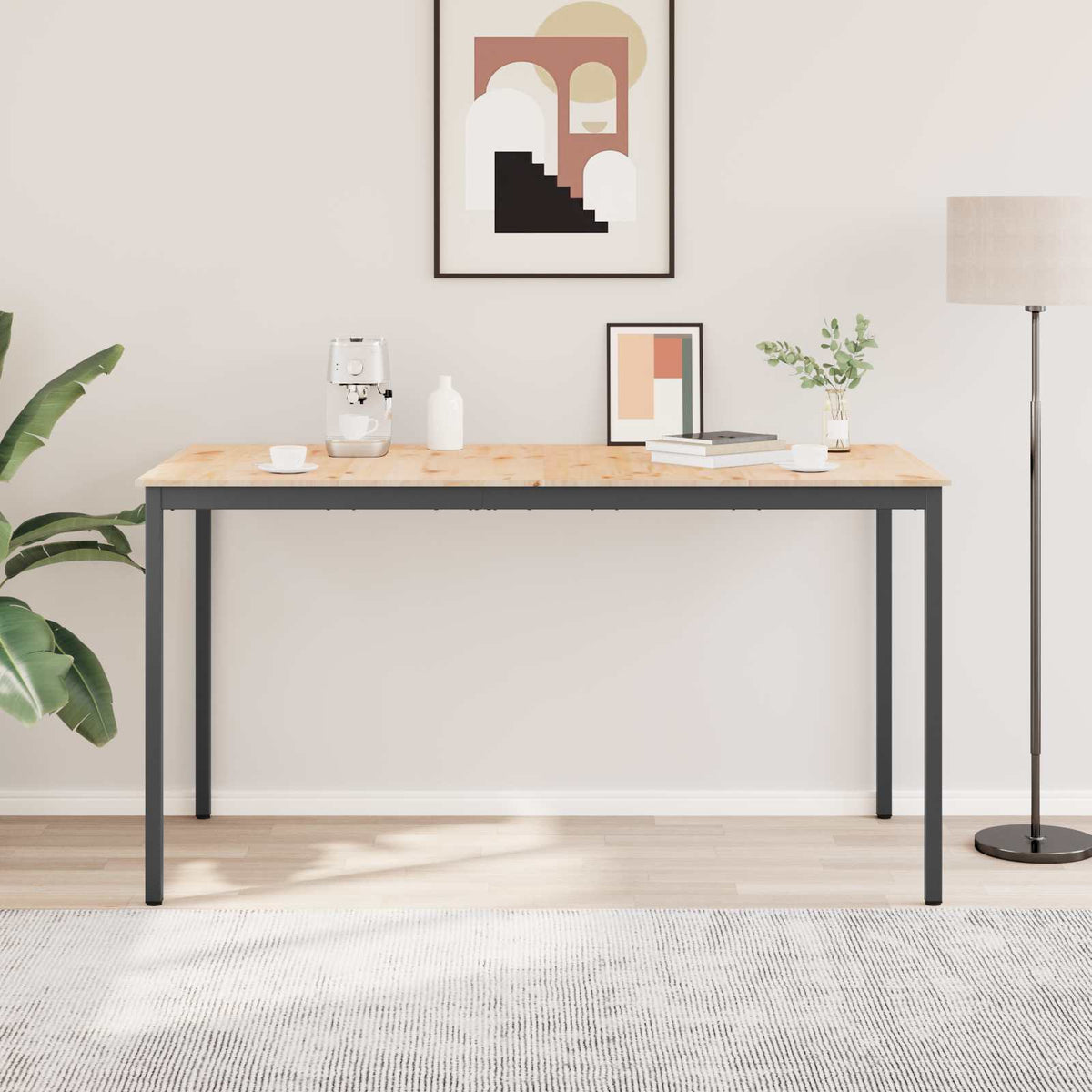 Bar Table Natural 110 x 55 x 105 cm Solid Pine Wood