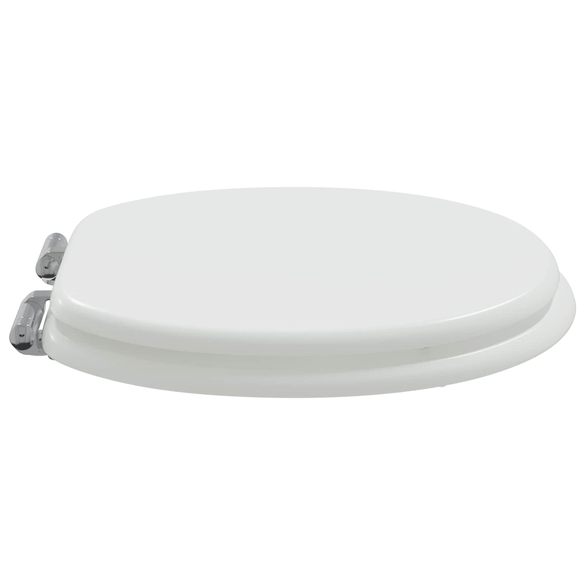 Soft-Close Toilet Seat 2 pcs White 44 x 38 cm MDF board
