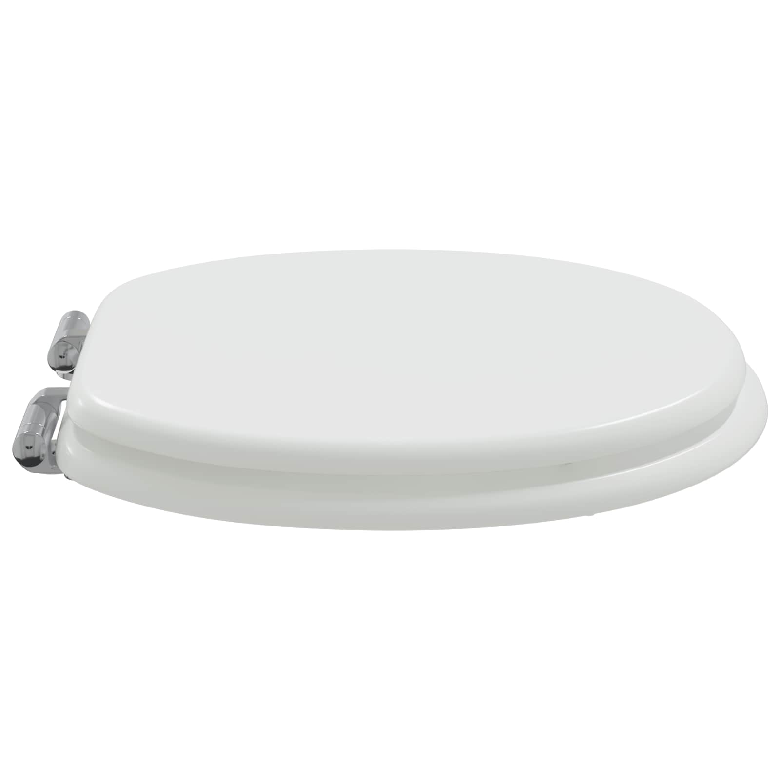 Soft-Close Toilet Seat 2 pcs White 44 x 38 cm MDF board