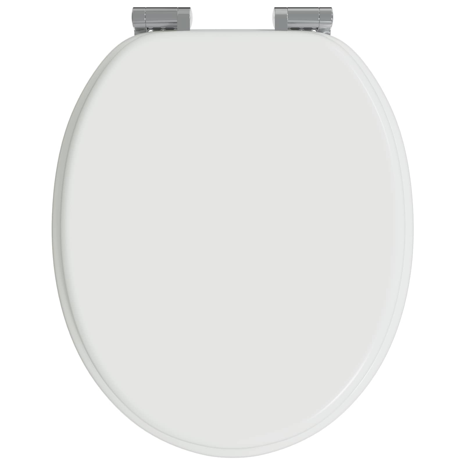 Soft-Close Toilet Seat 2 pcs White 44 x 38 cm MDF board