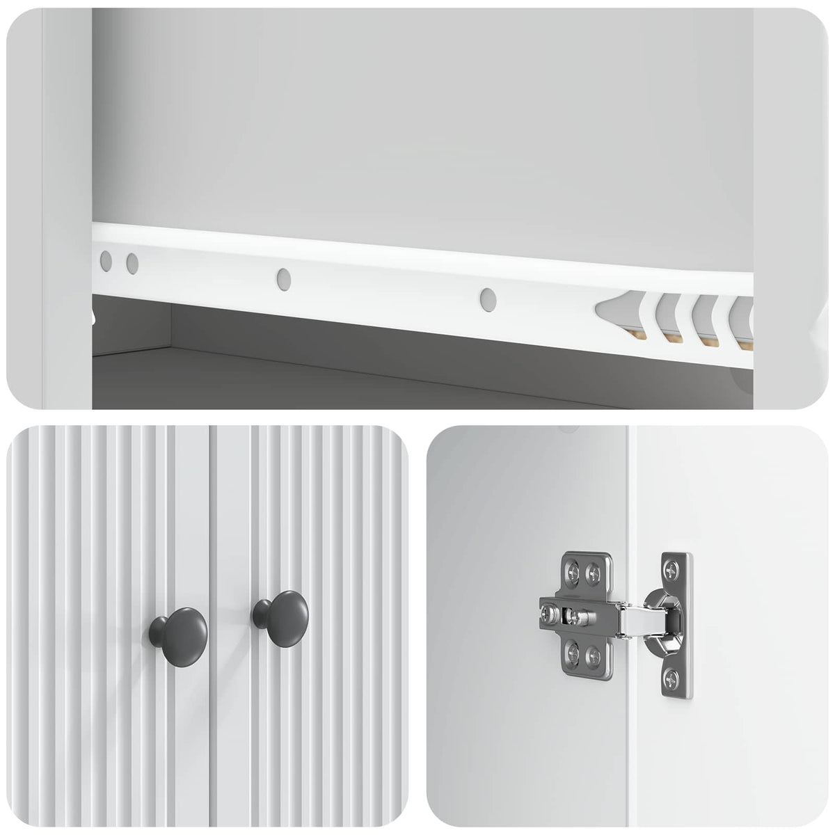Cabinet Set 2 pcs White 66 x 34.5 x 95 cm Engineered Wood