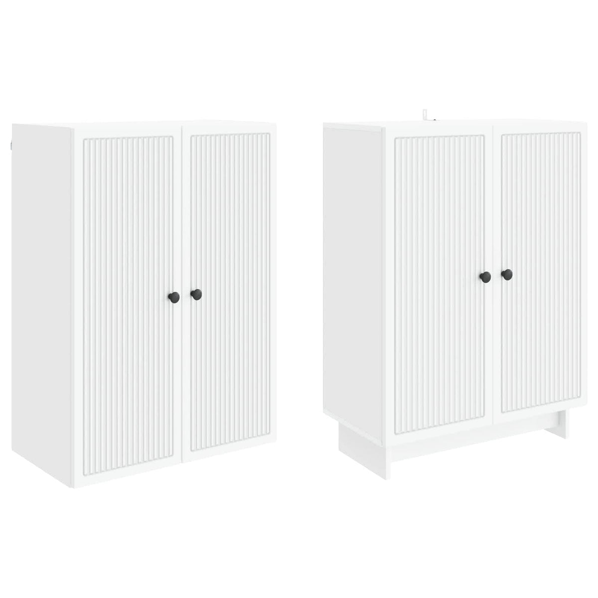 Cabinet Set 2 pcs White 66 x 34.5 x 90 cm Engineered Wood