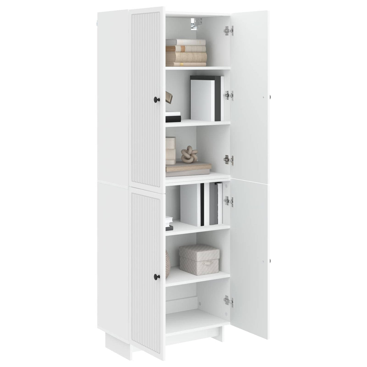 Cabinet Set 2 pcs White 66 x 34.5 x 90 cm Engineered Wood