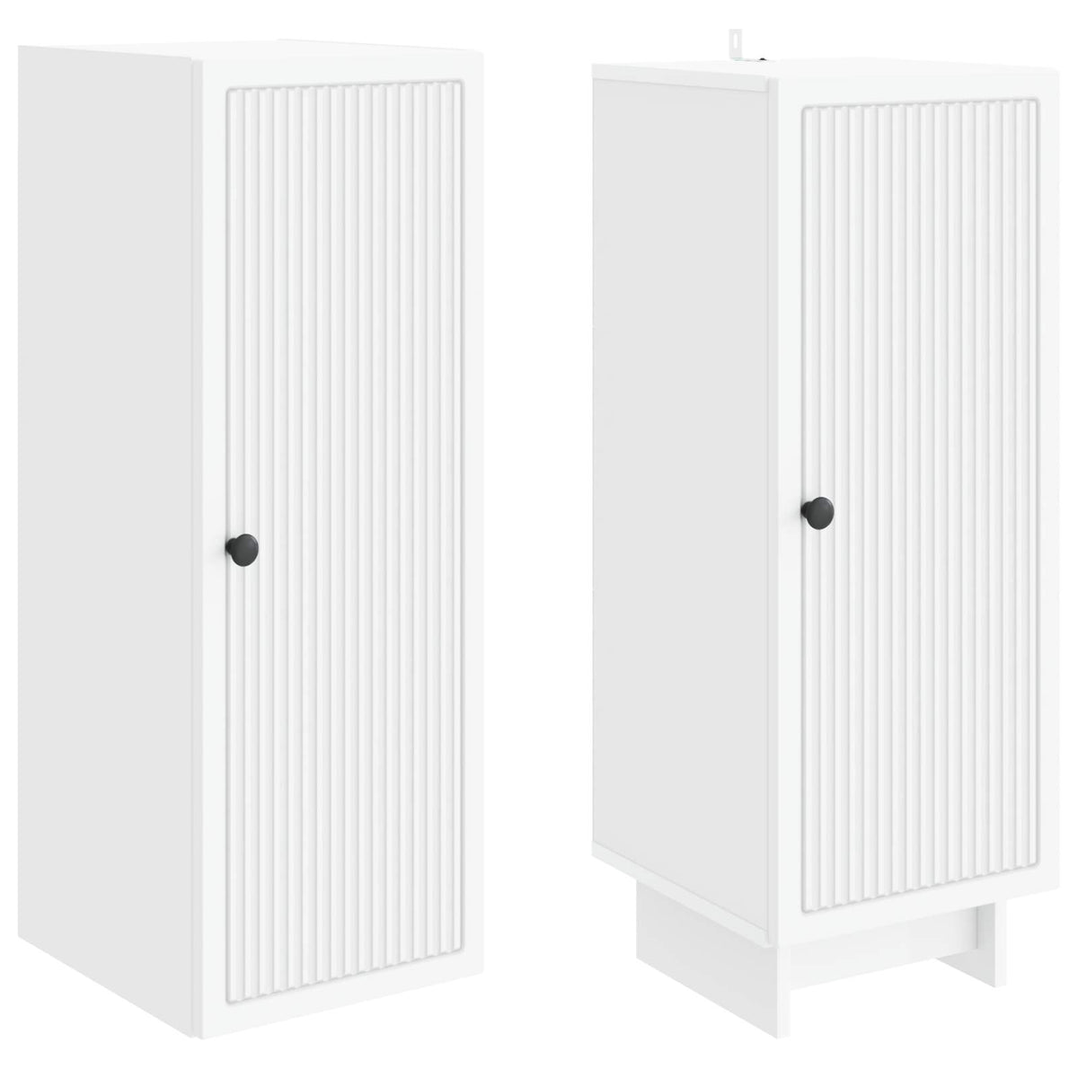 Cabinet Set 2 pcs White 34.5 x 33 x 90 cm Engineered Wood