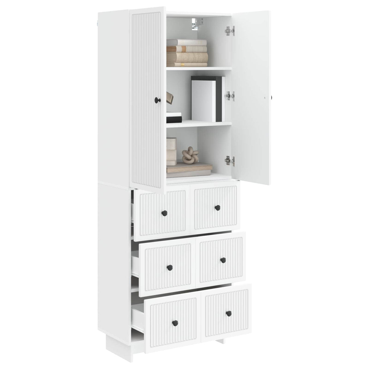 Cabinet Set 2 pcs 66 x 34.5 x 90 cm Engineered Wood