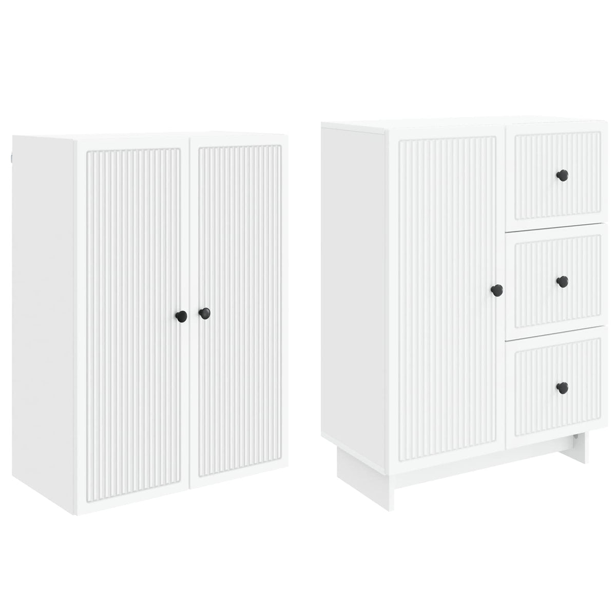 Cabinet Set 2 pcs 66 x 34.5 x 90 cm Engineered Wood
