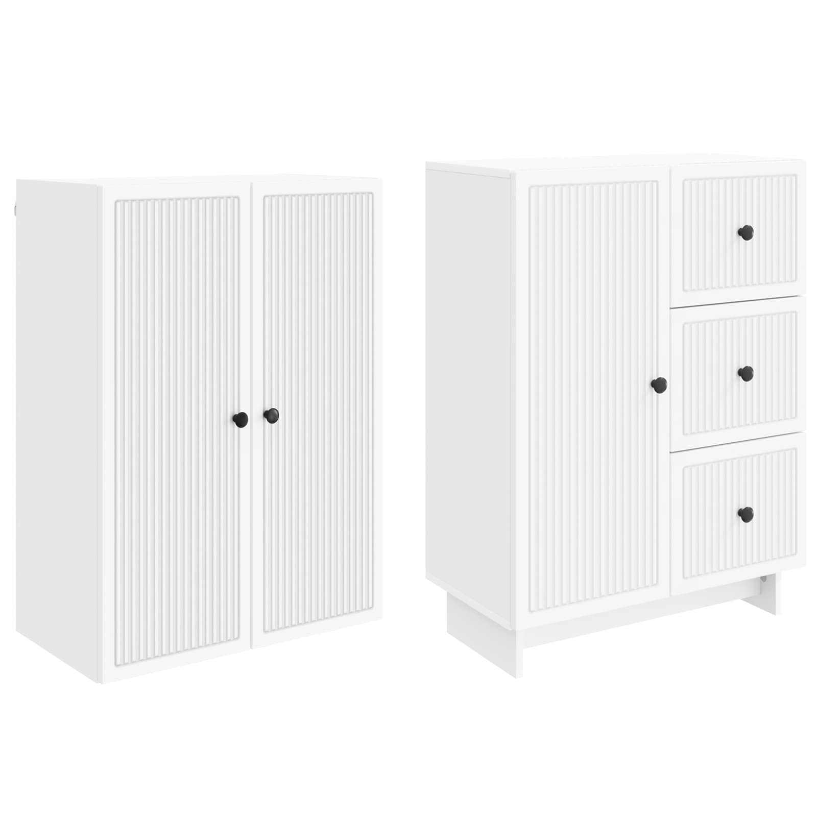 Cabinet Set 2 pcs 66 x 34.5 x 90 cm Engineered Wood
