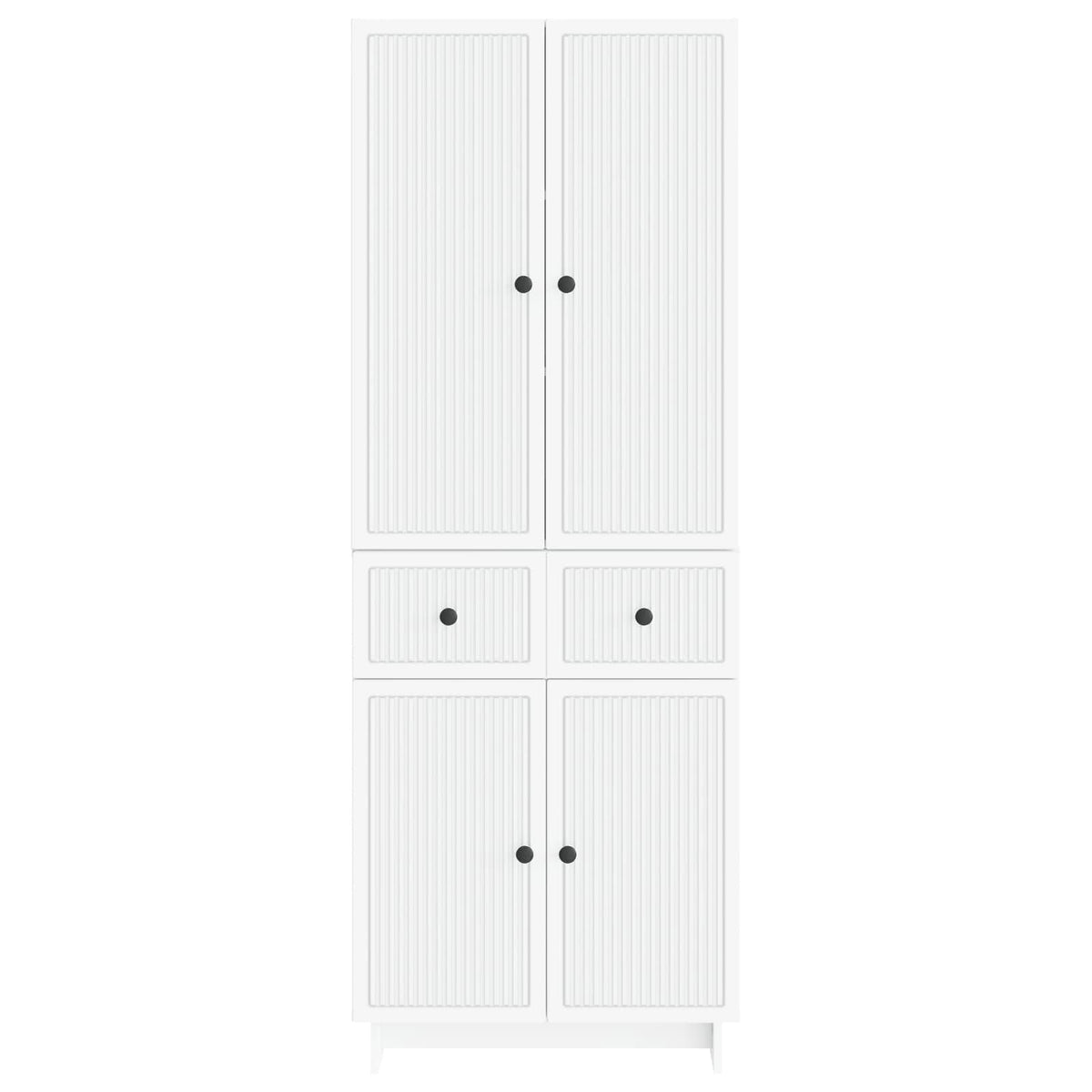 Cabinet Set 2 pcs White 66 x 34.5 x 90 cm Engineered Wood