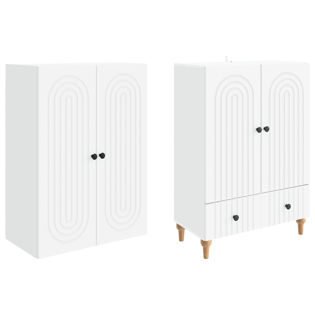 Cabinet Set 2 pcs 66 x 34.5 x 95 cm Engineered Wood