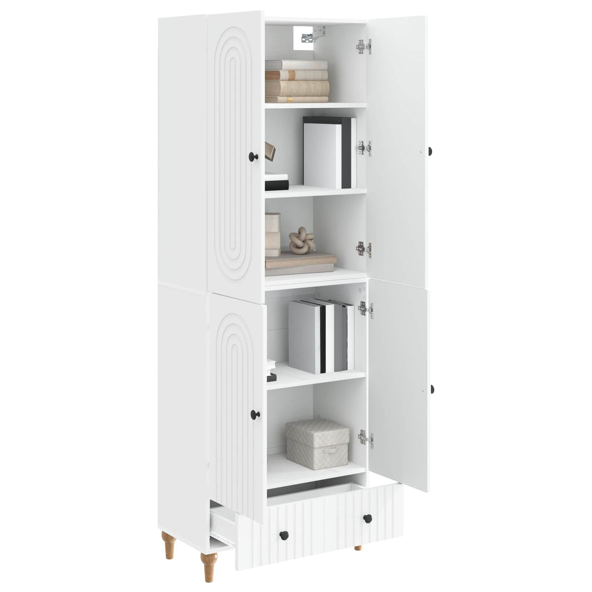 Cabinet Set 2 pcs 66 x 34.5 x 95 cm Engineered Wood