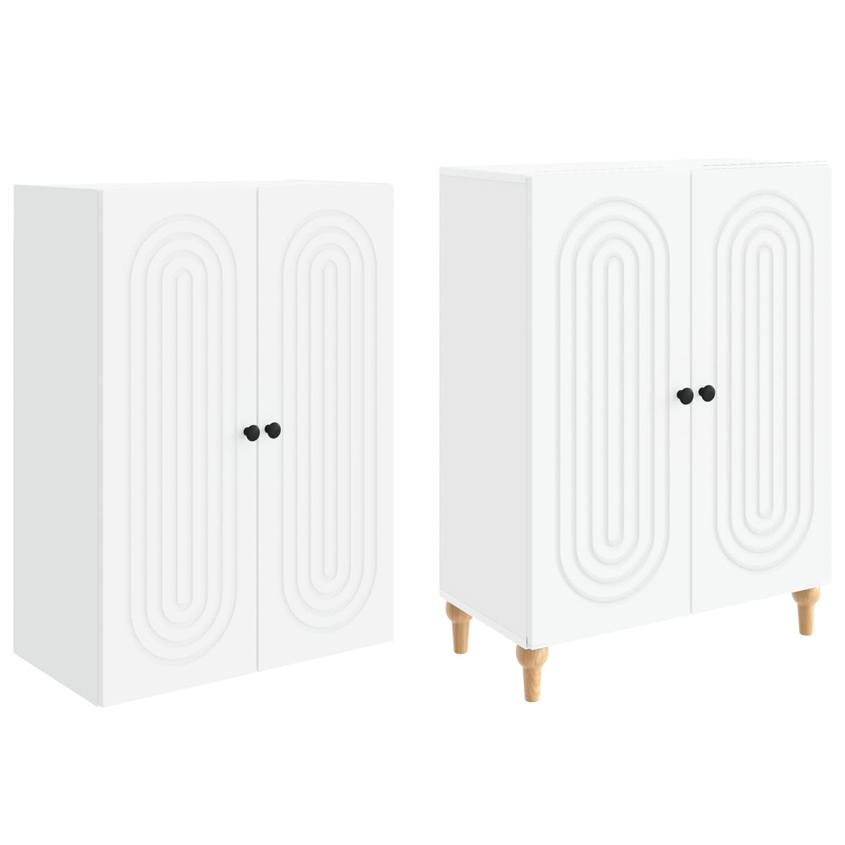 Cabinet Set 2 pcs 66 x 34.5 x 90 cm Engineered Wood