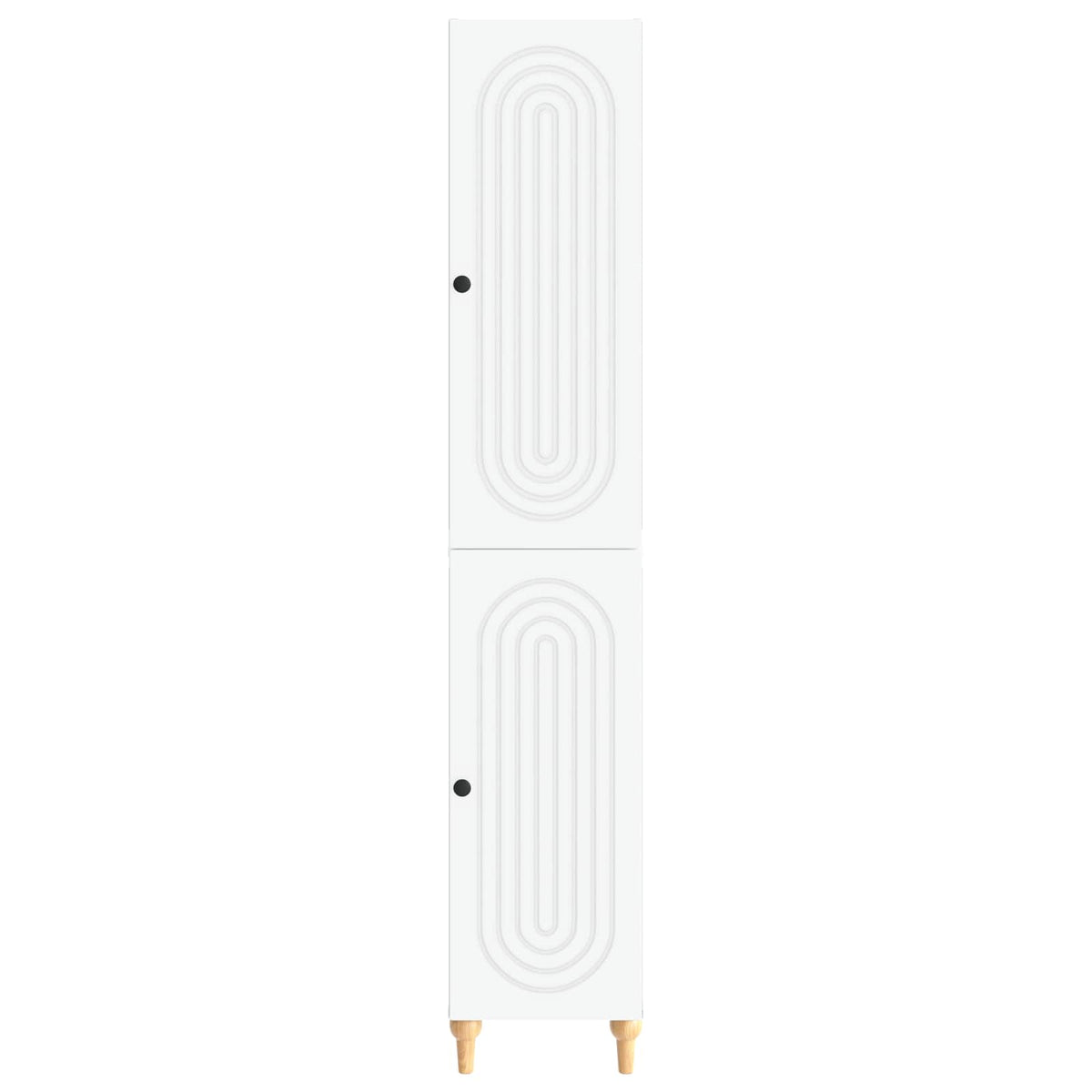 Cabinet Set 2 pcs White Engineered Wood