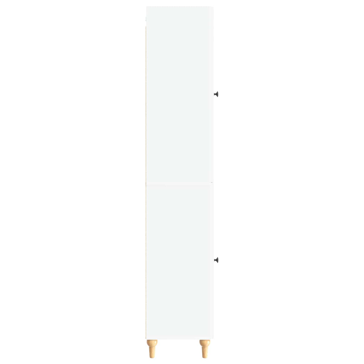 Cabinet Set 2 pcs White Engineered Wood