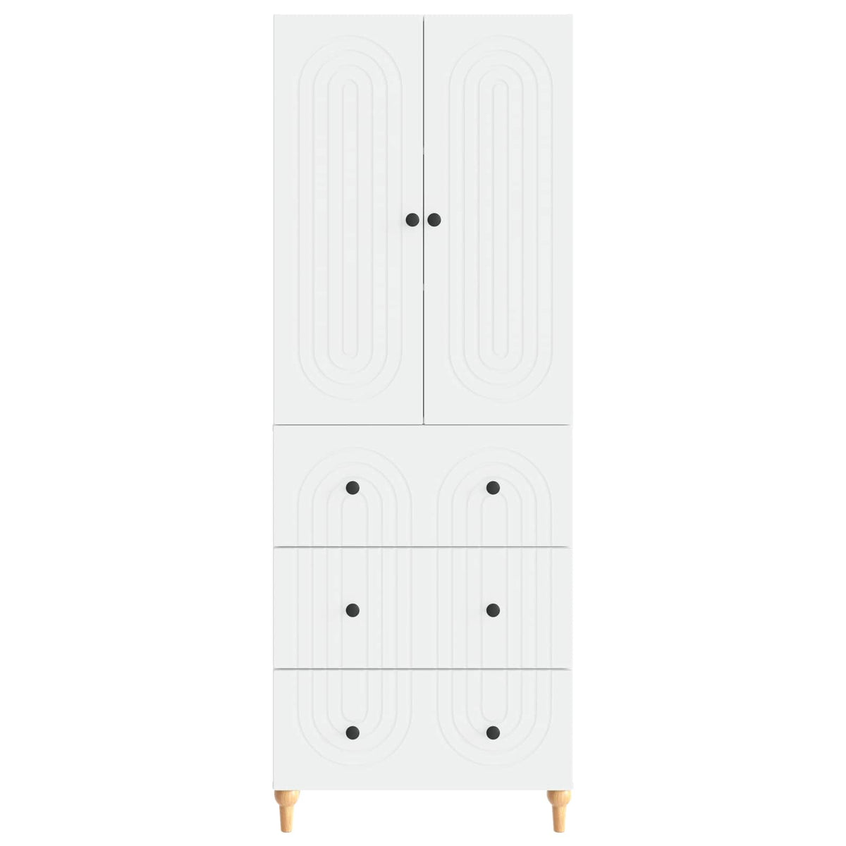 Cabinet Set 2 pcs 66 x 34.5 x 90 cm Engineered Wood